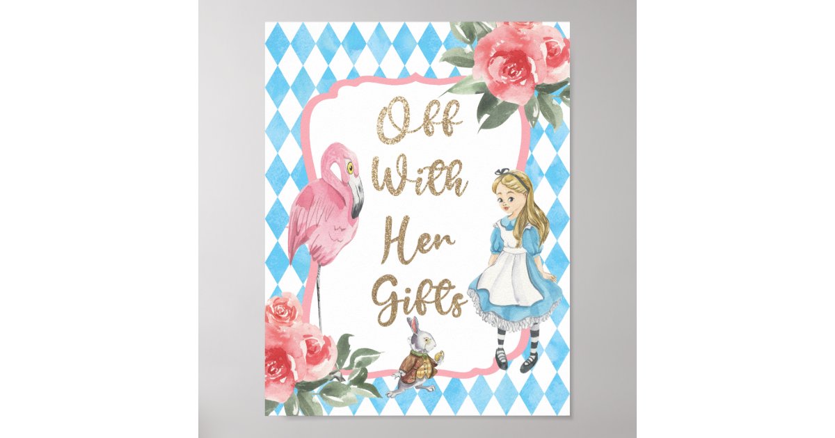 Alice in Wonderland Party Signs