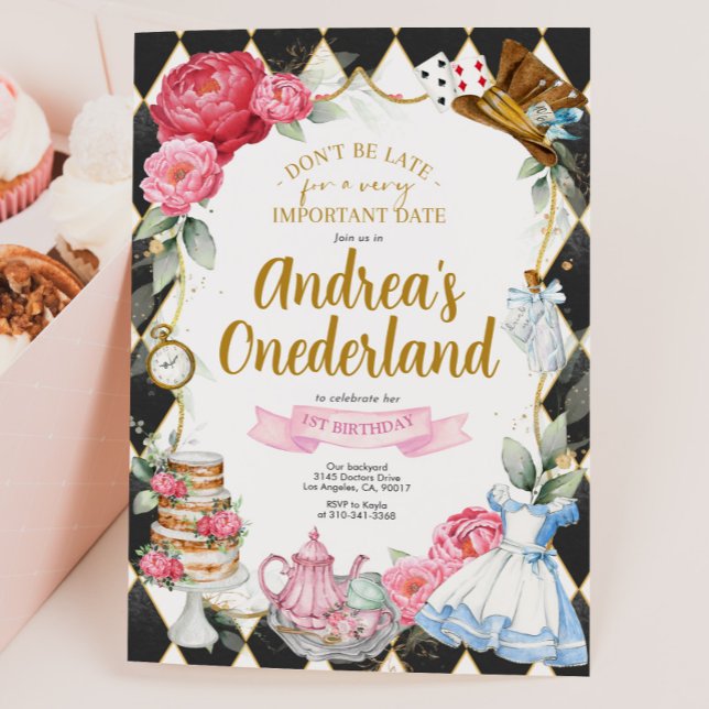 Alice in Wonderland Birthday Party Invitation (Creator Uploaded)