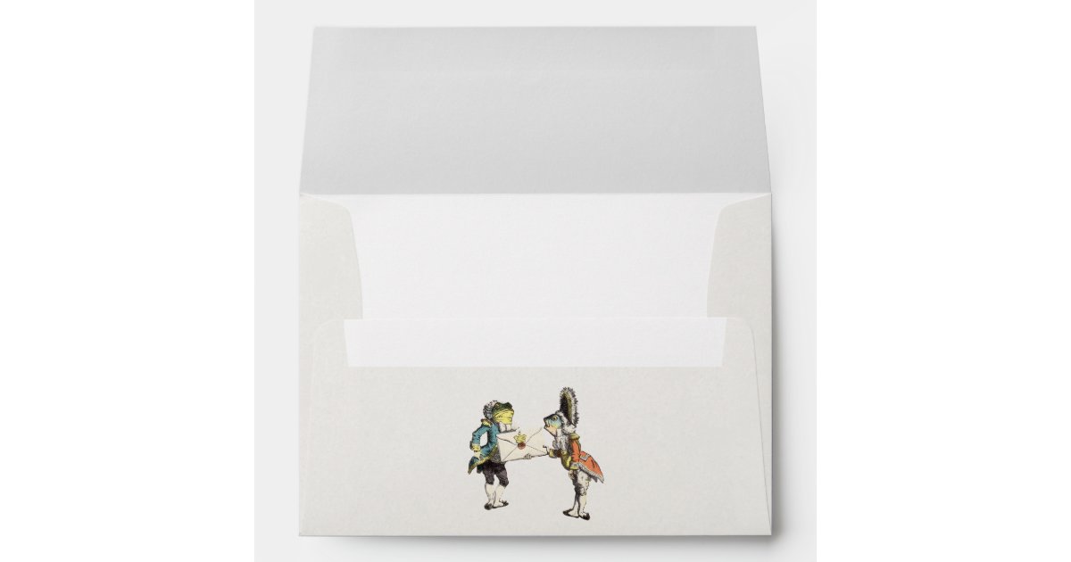 Alice In Wonderland Invitations Personalized with Envelopes, 5 x 7 inc
