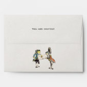 Alice In Wonderland Birthday Party Invitation Envelope (Back (Top Flap))