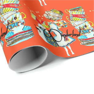 Alice in Wonderland birthday party Wrapping Paper