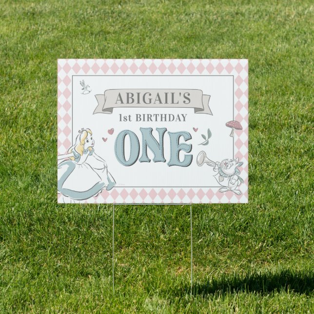 Alice in Wonderland Birthday Sign (Insitu)