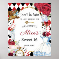 Alice in Wonderland Birthday Tea Party Welcome