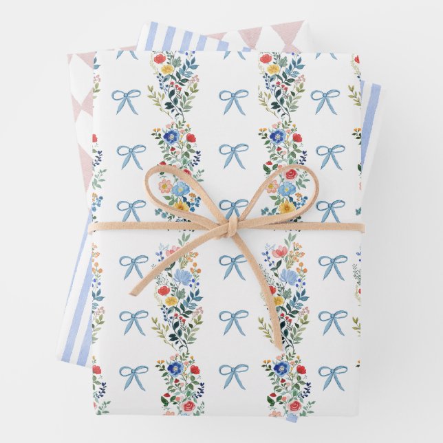 Alice in Wonderland Birthday Wrapping Paper Sheets (In situ)