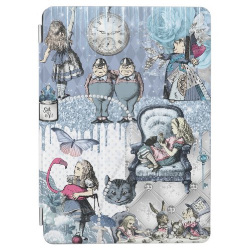 Alice in Wonderland Blue Ice Sparkle iPad Air Cover