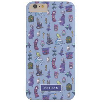 Alice In Wonderland | Blue Pattern - Add Your Name Barely There Iphone 6 Plus Case by aliceinwonderland at Zazzle