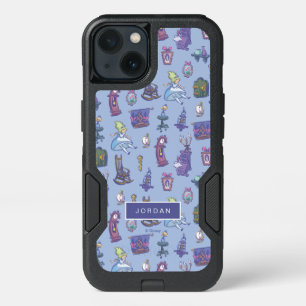 Alice In Wonderland   Blue Pattern - Add Your Name iPhone 13 Case