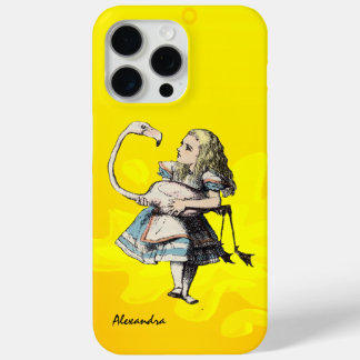 Alice In Wonderland Blush Pink Flamingo iPhone 15 Pro Max Case