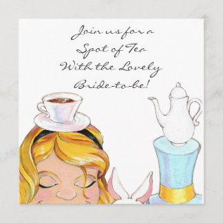 Alice In Wonderland Bridal or Baby Shower Invite