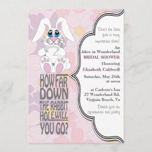 Alice in Wonderland Bridal Shower Invitation