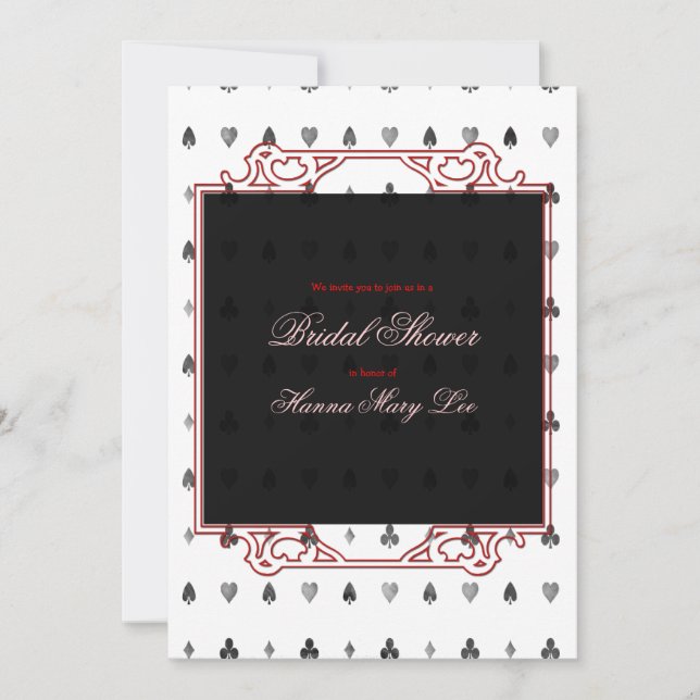 Alice In Wonderland Bridal Shower Invitation (Front)