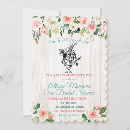 Alice in Wonderland Bridal Shower Invitation