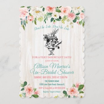 Alice In Wonderland Bridal Shower Invitation by PaperandPomp at Zazzle