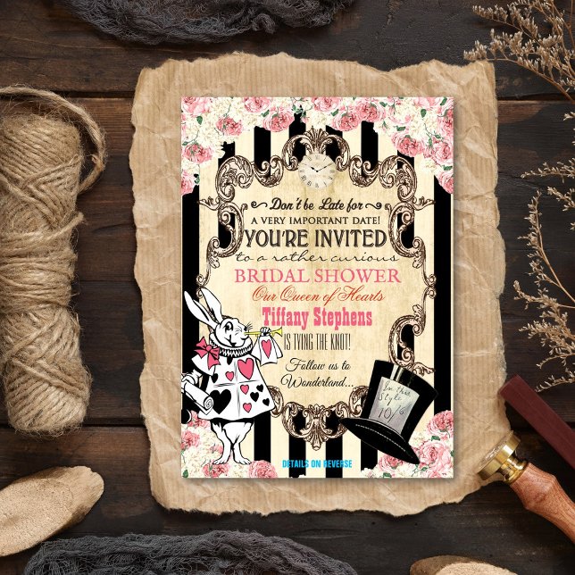 Alice in Wonderland Bridal Shower Invitation (Creator Uploaded)