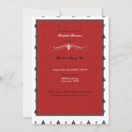 Alice In Wonderland Bridal Shower Invitation