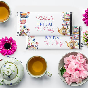 Alice in wonderland bridal shower thank you favors hershey bar favors