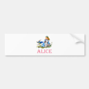 ALICE IN WONDERLAND BUMPER STICKER