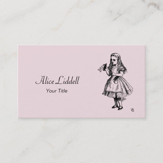 Alice in Wonderland Business Card (Front)