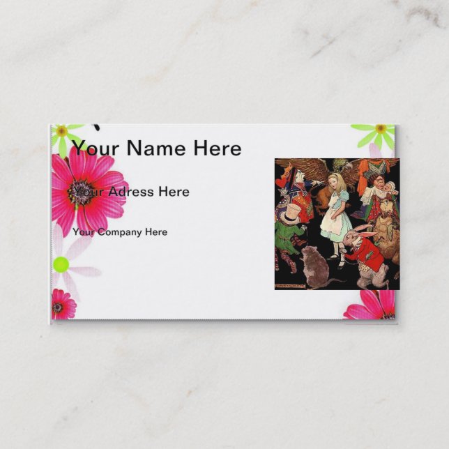 Alice in Wonderland Business Card (Front)