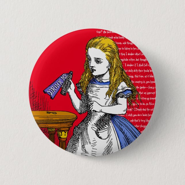 Alice in Wonderland Button (Front)