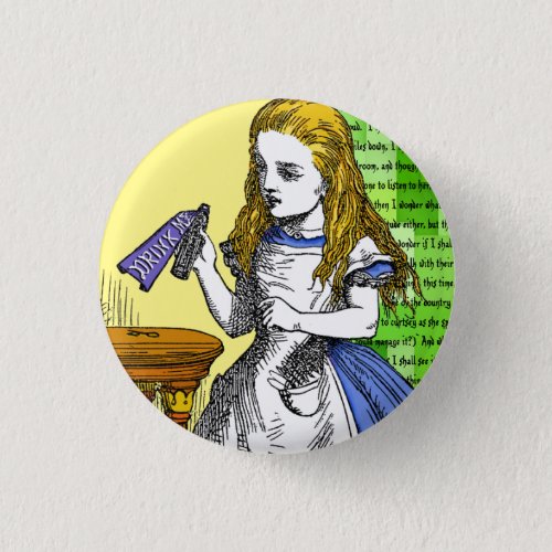 Alice in Wonderland Button