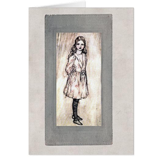 Alice In Wonderland Card (Front)