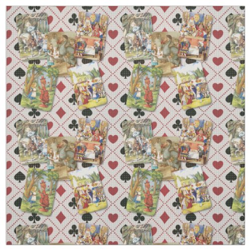 Alice in Wonderland Card Design B Fabric
