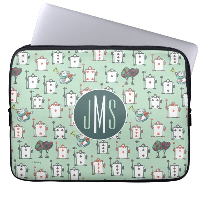 Alice In Wonderland | Card Soldiers - Monogram Laptop Sleeve (Front)
