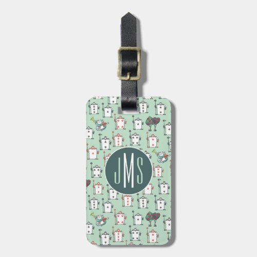 Alice In Wonderland  Card Soldiers _ Monogram Luggage Tag