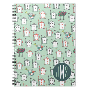 Alice In Wonderland Card Soldiers - Monogram Notebook