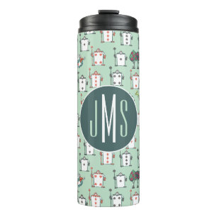 Alice In Wonderland Card Soldiers - Monogram Thermal Tumbler