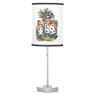 Alice in Wonderland - Cards painting Roses Table Lamp