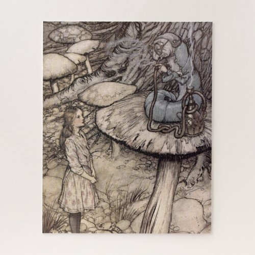 Alice in Wonderland Caterpillar by Arthur Rackham Jigsaw Puzzle