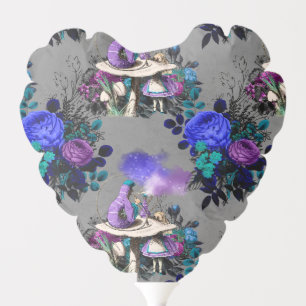Alice in Wonderland Caterpillar Smoking Flowers Balloon