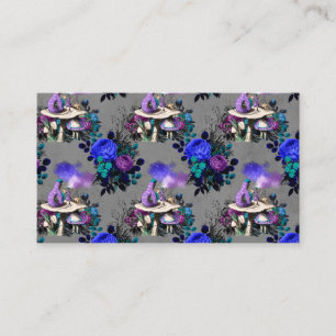 Alice in Wonderland Caterpillar Smoking Flowers Business Card