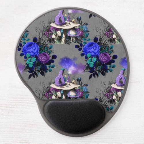 Alice in Wonderland Caterpillar Smoking Flowers Gel Mouse Pad