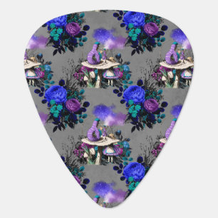 Alice in Wonderland Caterpillar Smoking Flowers Guitar Pick