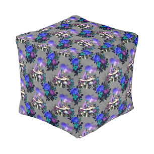 Alice in Wonderland Caterpillar Smoking Flowers Pouf