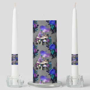 Alice in Wonderland Caterpillar Smoking Flowers Unity Candle Set