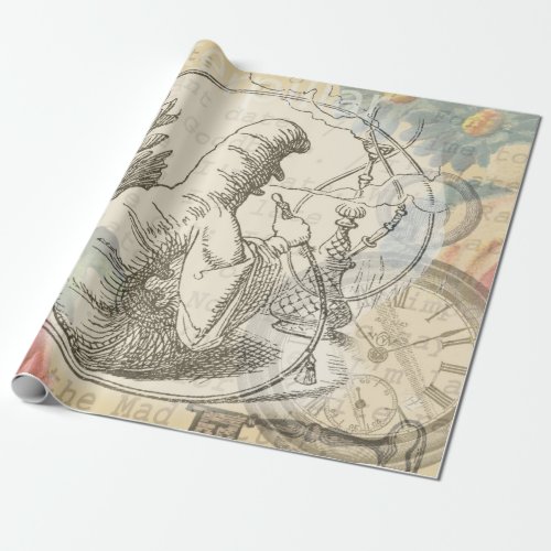 Alice in Wonderland Caterpillar Wrapping Paper