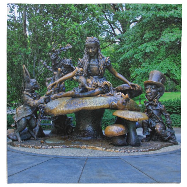 Alice in Wonderland - Central Park NYC #2 Cloth Napkin (Front)