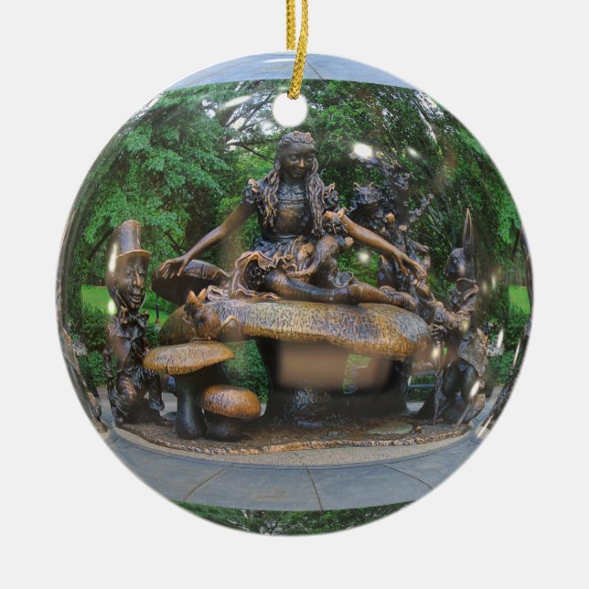 Alice in Wonderland - Central Park NYC Ceramic Ornament (Front)
