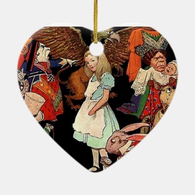 Alice in Wonderland Ceramic Ornament (Back)