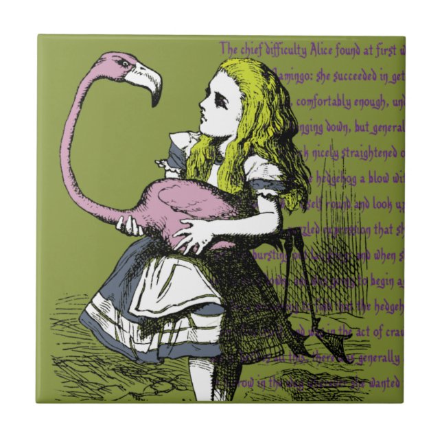 Alice in Wonderland Ceramic Tile (Front)