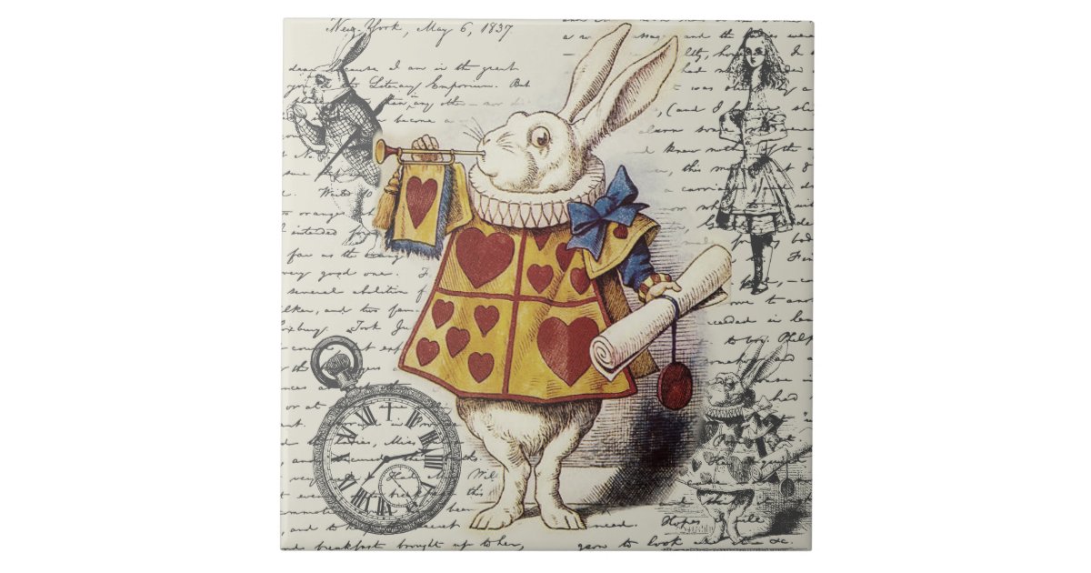 Alice in Wonderland Tile, The Dodo Ceramic Tile, Zazzle