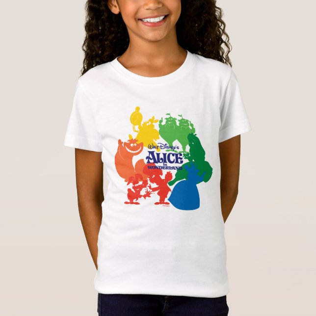 Alice in Wonderland - Character Silhouettes T-Shirt (Front)