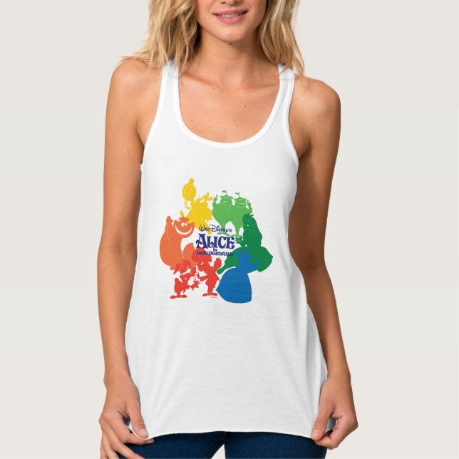 Alice in Wonderland - Character Silhouettes Tank Top (Front)
