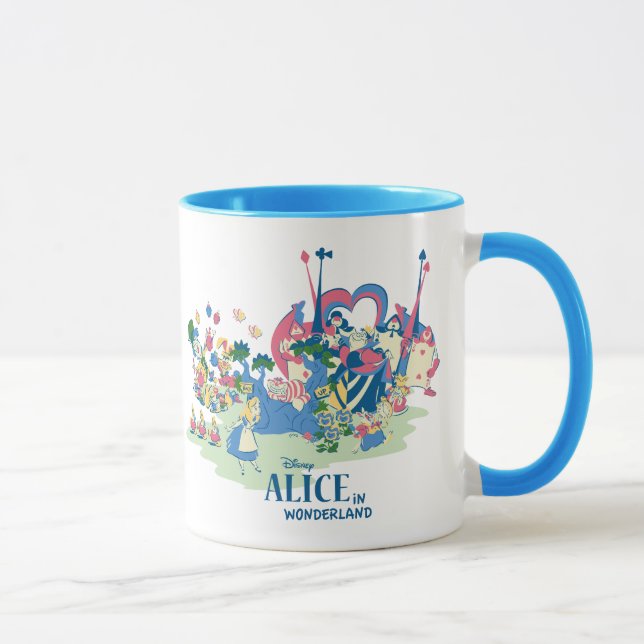 Alice in Wonderland Characters Mug (Right)
