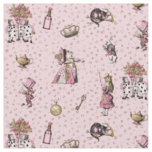 https://rlv.zcache.com/alice_in_wonderland_characters_on_pink_glitter_dot_fabric-r64ceafbbff3043ba89c4c1c9aa672721_z191r_512.jpg?rlvnet=1