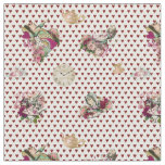Alice in Wonderland Characters on Red and White Fabric
